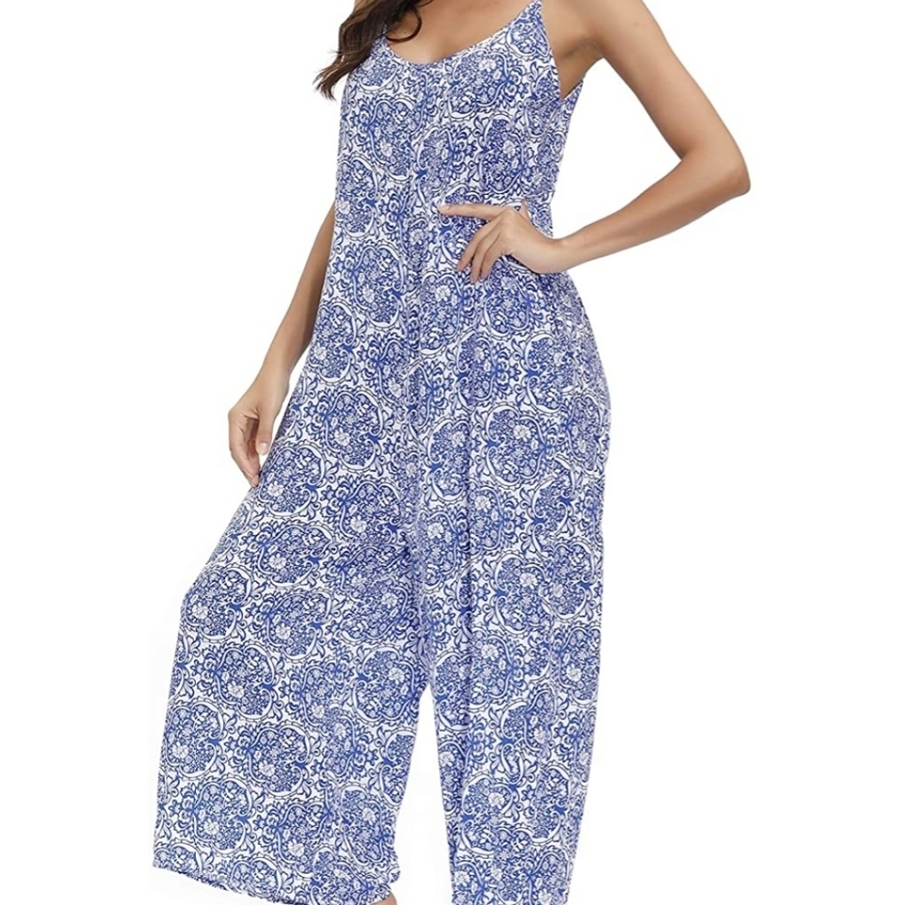 Women's floral printed jumpsuit